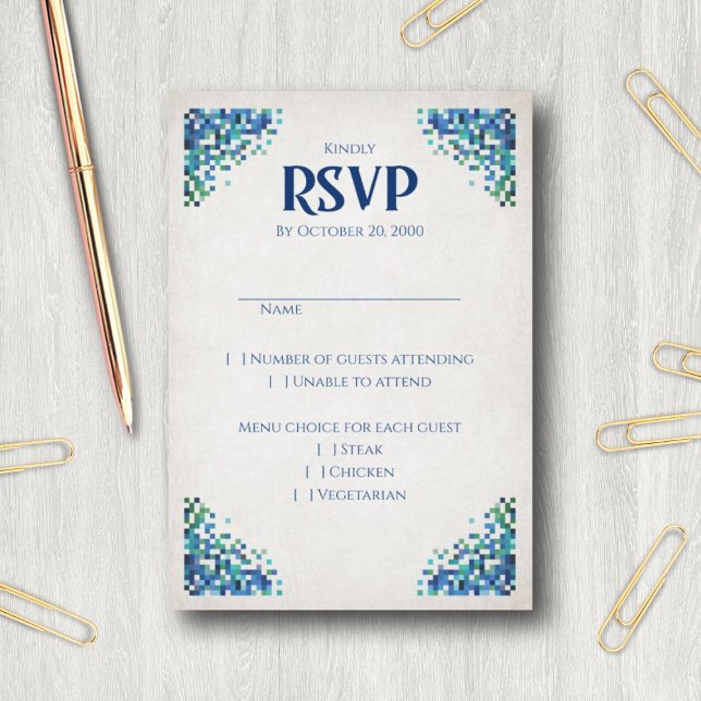 Cartons Réponse Mariage Geek de jeu vidéo (Créateur téléchargé)
