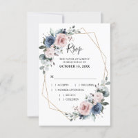 Mariage géométrique Dusty Blue Mauve Eucalyptus