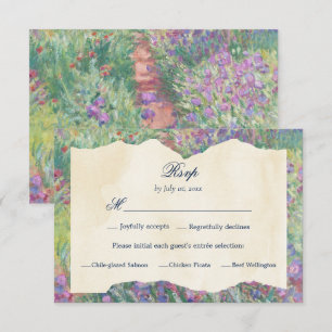 Cartons Réponse Mariage Jardin Floral Art Monet