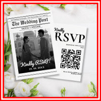 Mariage Journal Moderne Élégant Code QR