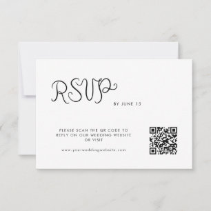 Cartons Réponse Mariage manuscrit Whimsical