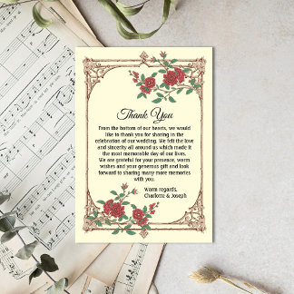 Cartons Réponse Mariage médiéval romantique