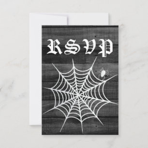 Cartons Réponse Mariage rustique d'Halloween