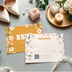 Cartons Réponse Mariage super à la moutarde