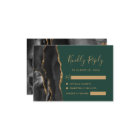 Mariage vert émeraude moderne Black Gold Agate