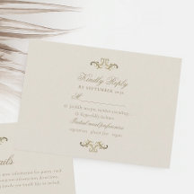 Mariage vintage baroque or élégant