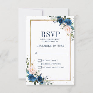 Cartons Réponse Marine bleu rose rose rose rose Boho Mariage géomé