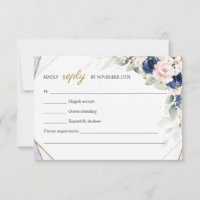 Marine branchée et flush Floral Faux Gold Green