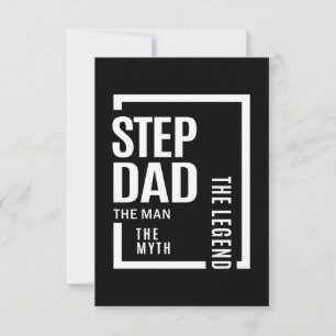 Cartons Réponse Mens Stepdad L'Homme Le Mythe La Légende Cadeau