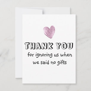 Cartons Réponse Merci de nous avoir ignorés quand nous avons dit p