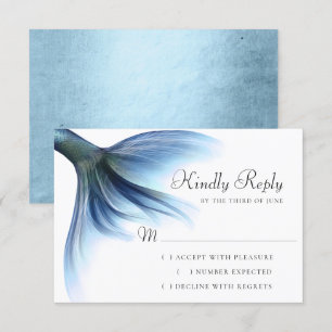 Cartons Réponse Mermaid Glam Tail   Dusty Ice Blue Luster Sheen