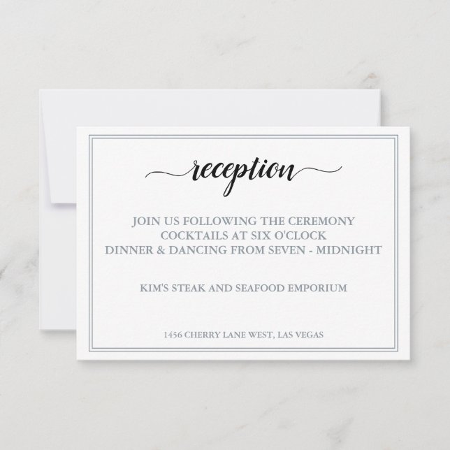Cartons Réponse ✨ minimaliste moderne 💍 Mariage simple élégant (Devant)