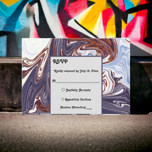 Cartons Réponse Moderne Abstrait Blue Wave Sky élégante et chic Ma