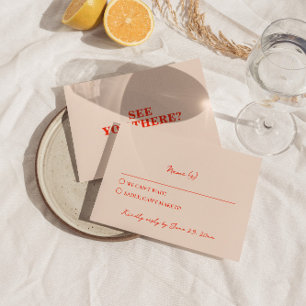 Cartons Réponse Moderne coloré rétro Funky brillant Gras Mariage