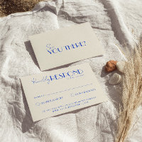 Moderne Elegant Bleu Rétro Français Whimsical Mari