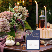 Moderne Floral Elegance Marine Rose Gold Wedding R