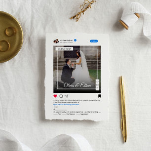 Cartons Réponse Moderne Funny Mariage des médias sociaux