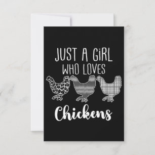 Cartons Réponse N° 2/2, Juste Une Fille Qui Aime Les Poules, Drôle