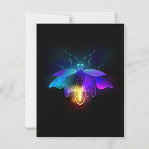 Cartons Réponse Neon Firefly sur noir