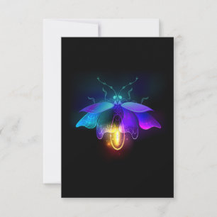 Cartons Réponse Neon Firefly sur noir