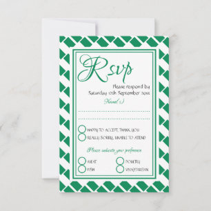 Cartons Réponse NIGERIA DRAPEAU Customisé Écriture Mariage élégant