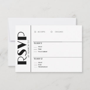 Cartons Réponse Noir et blanc-nous Do-Mariage Anneaux -