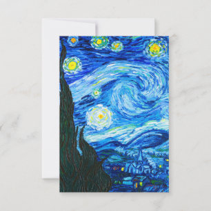 Cartons Réponse Nuit Van Gogh Starry