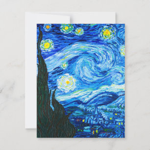 Cartons Réponse Nuit Van Gogh Starry