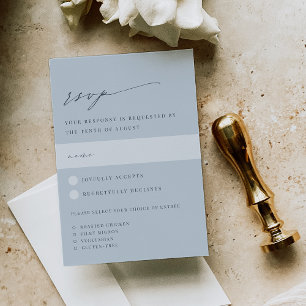 Cartons Réponse Pale Coastal Blue Mariage Meice Choice