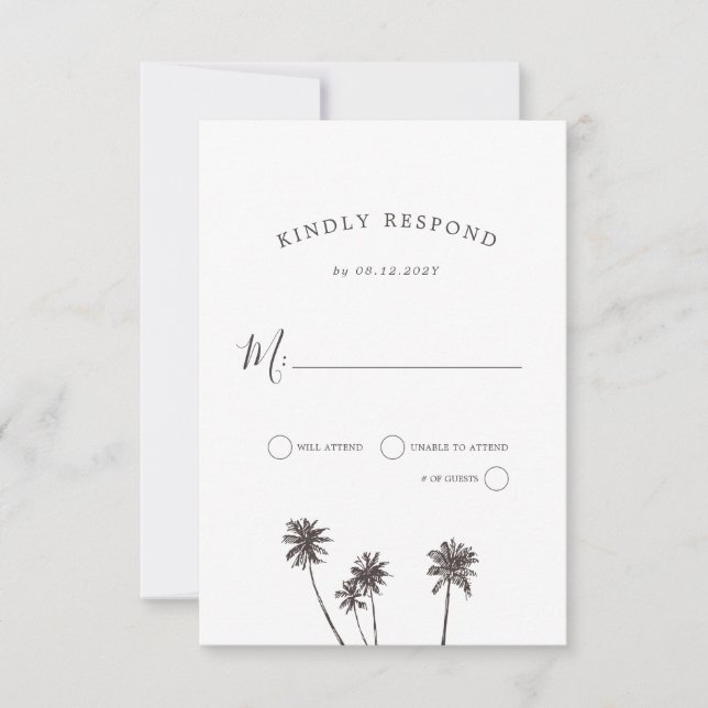 Cartons Réponse Palm Breeze | (Devant)