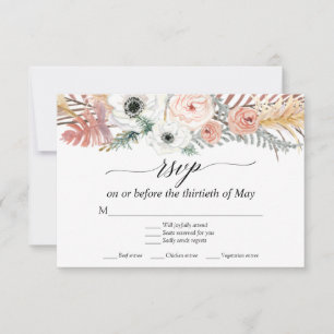 Cartons Réponse Pampas en laiton blanc Floral Pampas Palm Tropical