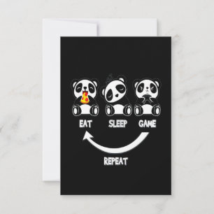 Cartons Réponse Panda Lover Gardez Le Calme Et L'Amour Panda