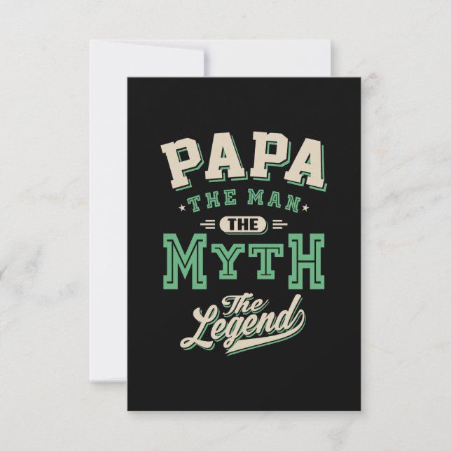 Cartons Réponse Papa L'Homme Le Mythe La Légende (Devant)