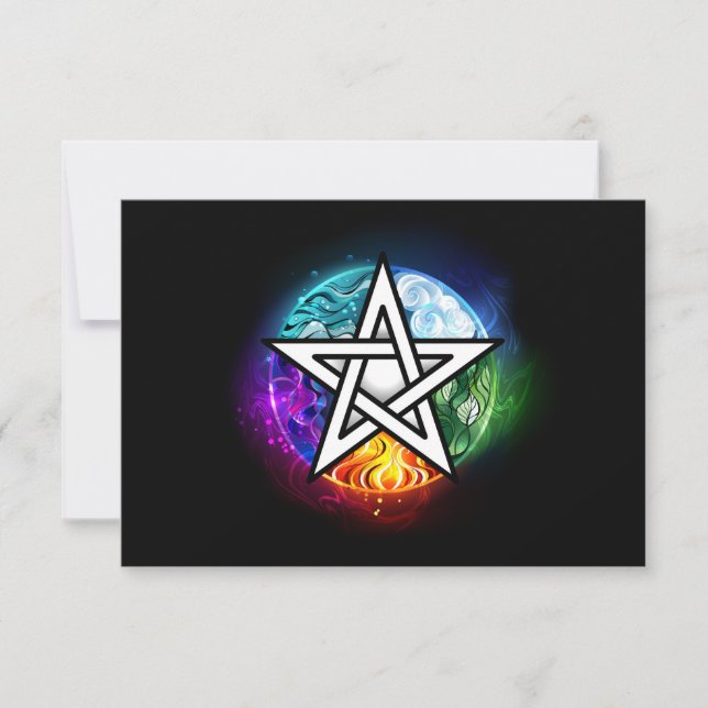 Cartons Réponse pentagramme du Wiccan (Devant)