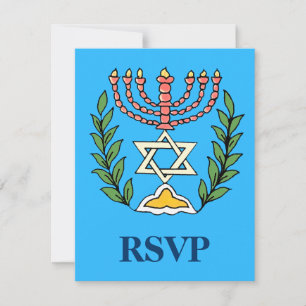 Cartons Réponse Persian Magen David Menorah