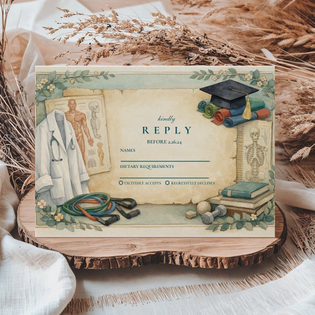 Cartons Réponse Physical Therapy Graduation (Créateur téléchargé)