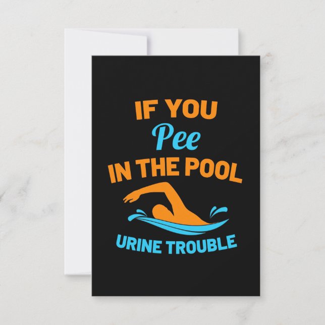 Cartons Réponse Pipe De Bain Dans La Piscine (Devant)