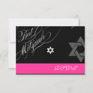 Cartons Réponse PixDezines do-it-yourself couleurs/rsvp/Bat mitzva