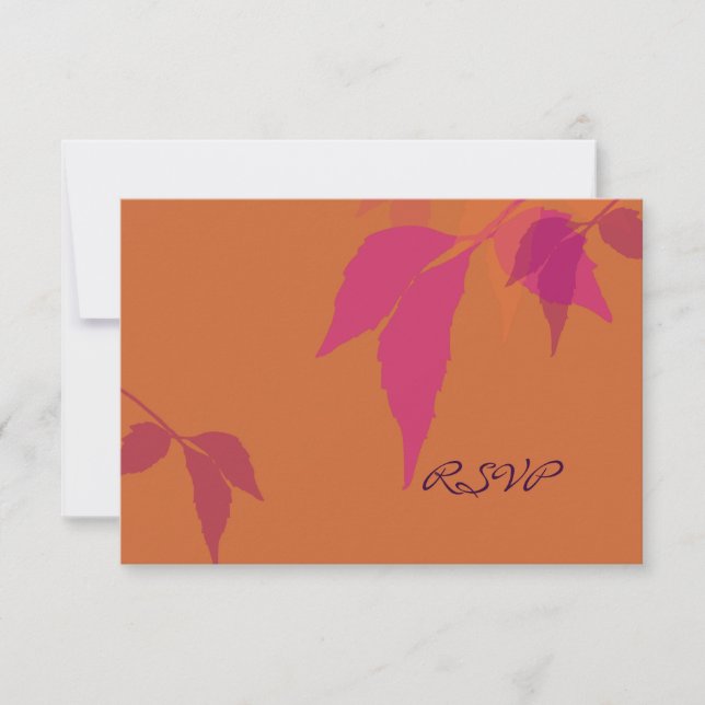 Cartons Réponse PixDezines mauve+automne rose (Devant)