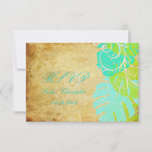 Cartons Réponse PixDezines monstera feuilles+tourbillons perles