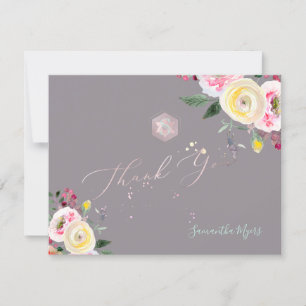 Cartons Réponse PixDezines Pastel Roses Mitzvah Merci ✡