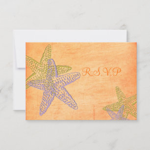 Cartons Réponse PixDezines rsvp, étoile de mer pour 5x7