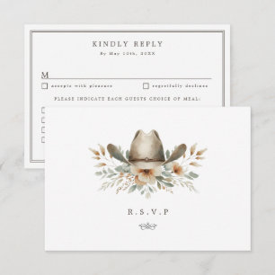 Cartons Réponse Plats casquettes Cowboy à fleurs occidentales choi