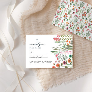 Cartons Réponse Première Sainte Communion de la Fleur Sauvage