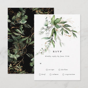 Cartons Réponse Premium Black Sage Botanical Eucalyptus Green