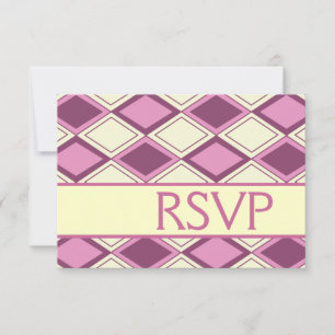 Cartons Réponse Preppy Pastel Jacquard rose moderne Anniversaire R