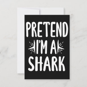Cartons Réponse Prétendre Que Je Suis Un Requin Easy Halloween Mot