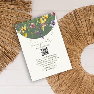 Cartons Réponse Printemps Automne Boho Fleur sauvage Bloom Whimsic