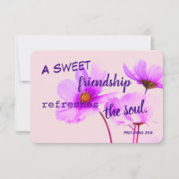 Proverbes Sweendship Lavender Note Card