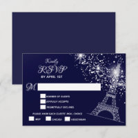 Quinceañera Tour Eiffel Ciel nocturne étoilé